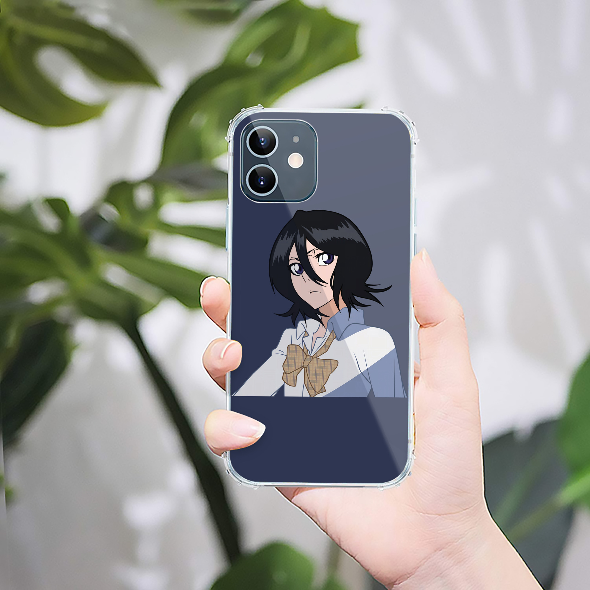 （画像用） ブリーチ 朽木ルキア BLEACH Kuchiki Rukia 【iPhone 12シリーズ対応】透明スマホケース（クリアソフトケース）